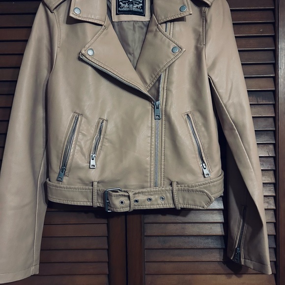 Levi’s Strauss Faux Tan Moto Jacket Size Small, Brand New , Never Worn - Picture 12 of 14